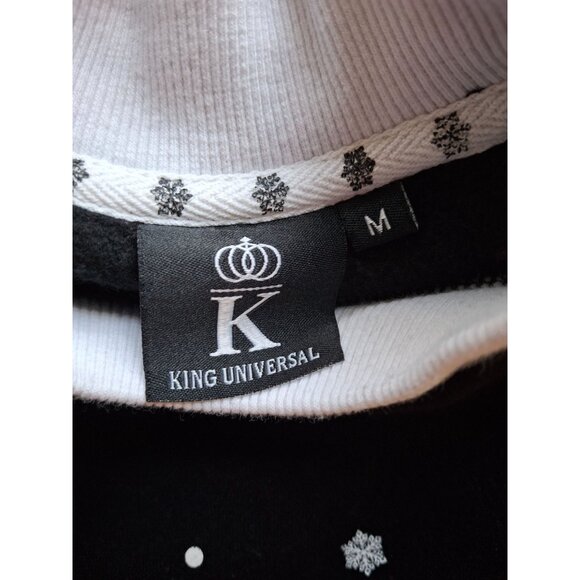 Vintage King Universal Black Sweatshirt Womens Medium Cardinal Bird Print - Picture 3 of 5